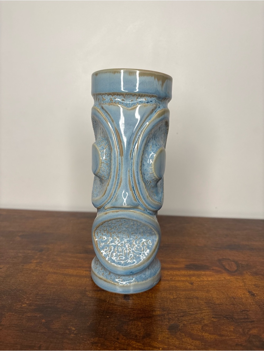 Trader Vic’s X Odd Rodney ULUA tiki mug- sea foam blue glaze DISCONTINUED